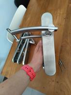 3x deurkruk / deurklink set RVS + 1 afwijkende gratis, Ophalen of Verzenden, Zo goed als nieuw, Rvs, Klink of Kruk