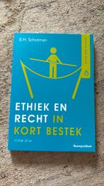 Edward Schotman - Ethiek en recht in kort bestek, Ophalen of Verzenden, Zo goed als nieuw