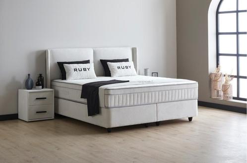 Ruby 2-persoons opbergbed - Wit, Huis en Inrichting, Slaapkamer | Matrassen en Bedbodems