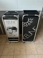 2 kappers karren., Huis en Inrichting, Ophalen, Gebruikt, Rechthoekig, Minder dan 55 cm