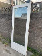 Hardhouten deur, tuindeur, buitendeur, Doe-het-zelf en Verbouw, Deurkozijn, Zo goed als nieuw, Hout, Ophalen