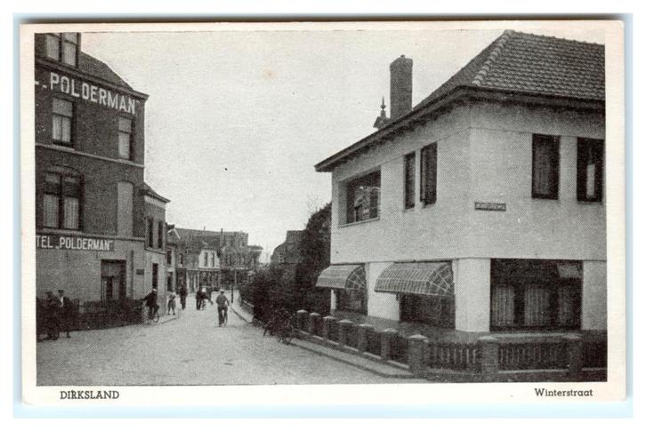 Dirksland, Winterstraat, Verzamelen, Ansichtkaarten | Nederland, Ongelopen, Zuid-Holland, 1920 tot 1940, Verzenden