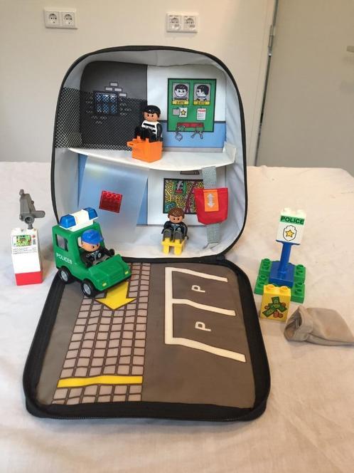 Duplo 3616, Politieburo in rugzak, Kinderen en Baby's, Speelgoed | Duplo en Lego, Zo goed als nieuw, Duplo, Complete set, Ophalen of Verzenden