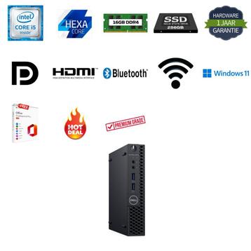 Dell optiplex 3070 i5-9500T 3.7GHz 16GB 256GB NVMe Office 24 beschikbaar voor biedingen