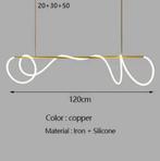 Nordic Led Lange Slang Kroonluchter, Ophalen of Verzenden, Nieuw, Metaal, 75 cm of meer