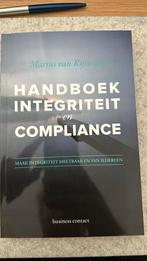 Marius van Rijswijk - Handboek integriteit en compliance, Boeken, Ophalen of Verzenden, Zo goed als nieuw, Marius van Rijswijk