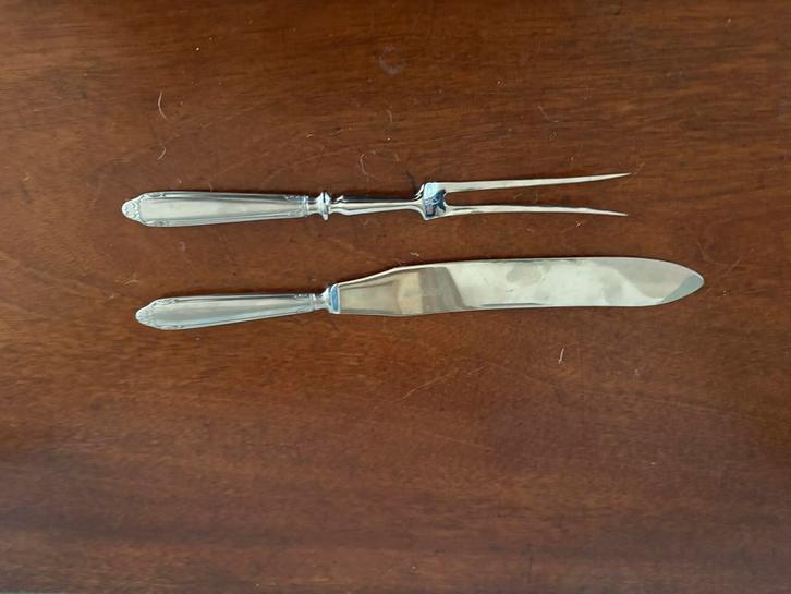 Gero 763, Snijset monoblock zilmeta, Huis en Inrichting, Keuken | Bestek, Gebruikt, Los bestek, Overige materialen, Vaatwasserbestendig