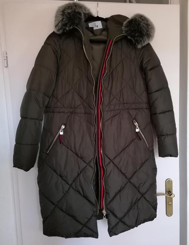 SUPER MOOIE dikke winterjas van Fly mt. L, Kleding | Dames, Jassen | Winter, Nieuw, Maat 42/44 (L), Groen, Ophalen of Verzenden