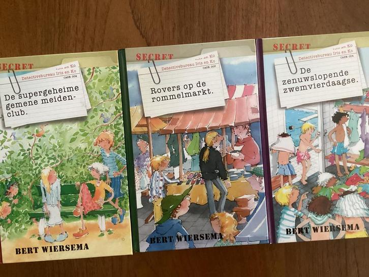 Bert Wiersema: 3 delen detectivebureau Iris en Ko, Boeken, Kinderboeken | Jeugd | 10 tot 12 jaar, Zo goed als nieuw, Ophalen of Verzenden