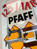PFAFF 125 jaar emaille reclamebord, Reclamebord, Gebruikt, Ophalen of Verzenden