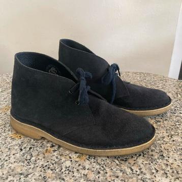 Clarks Desert Boot - Maat 38 - Blauw Suede beschikbaar voor biedingen