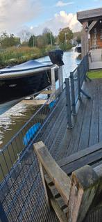 10 m hek met deurtje te koop, Tuin en Terras, Tuinhekken en Hekwerk, Ophalen, Met poort, Gebruikt, Enkelstaafmat hekwerk