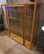 Antieke winkel vitrine kast 100 x 100 x 22 cm erg mooi item, Ophalen