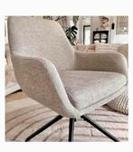 Japandi Teddy Bouclé draai eetkamerstoel NIEUW In doos, Huis en Inrichting, Stoelen, Ophalen of Verzenden, Nieuw, Wit, Eén