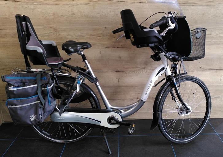 Sparta Amazone, Fietsen en Brommers, Fietsen | Dames | Moederfietsen, Gebruikt, Sparta, 53 tot 56 cm, 2 zitjes, Dubbele standaard