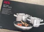 AEG Pannenset - Nieuw in Doos, Huis en Inrichting, Keuken | Potten en Pannen, Inductieplaat, Nieuw, Pannenset, Ophalen of Verzenden