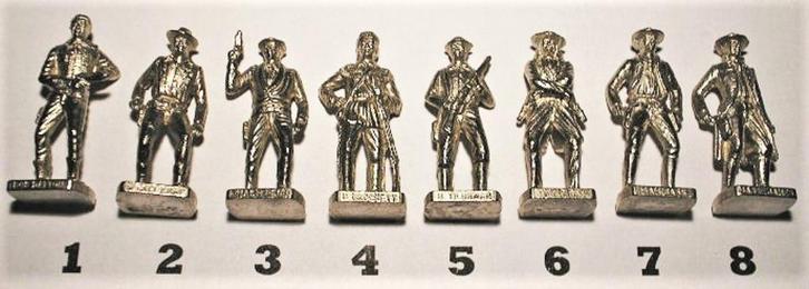 27ch-Ferrero kinder surprise metal beroemde cowboys serie 1, Verzamelen, Verrassingseieren, Zo goed als nieuw, Overige typen, Ophalen of Verzenden