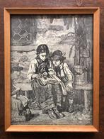 Gravure Franz von Defregger - Kinderstudie, Ophalen of Verzenden