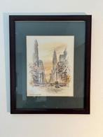 Vintage print Alice T Mostoff 70s Chrysler building NYC, Antiek en Kunst, Ophalen