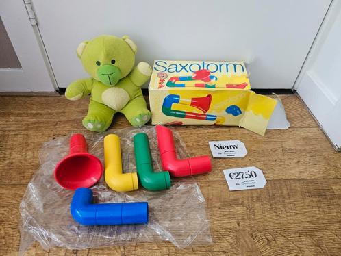 Tupperware tuppertoys nieuw in doos saxoform saxofoon, Huis en Inrichting, Keuken | Tupperware, Nieuw, Overige typen, Blauw, Geel