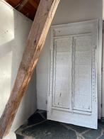 Grote Antieke houten deur 218x105 uit India, 215 cm of meer, Gebruikt, Ophalen of Verzenden, 100 tot 120 cm