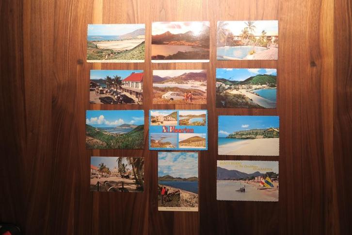 12 Ansichtkaarten Sint Maarten jaren 60-70-80, Verzamelen, Ansichtkaarten | Buitenland, Gelopen, Buiten Europa, 1960 tot 1980