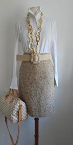 Pauw Gunex rok in wolmelange 40/42, Pauw Gunex, Verzenden, Zo goed als nieuw, Onder de knie