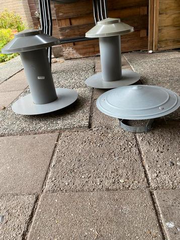 PVC en aluminium Ontluchtingskappen 125mm en 125-130mm beschikbaar voor biedingen