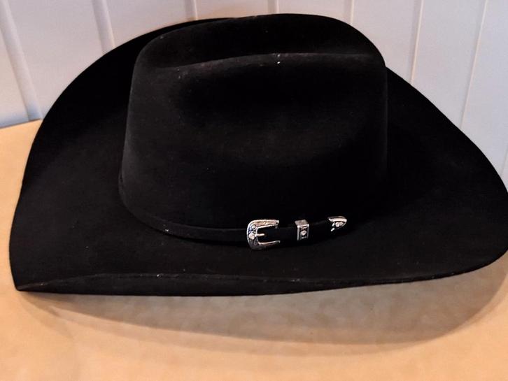 Zwarte Cowboyhoed - Lone Star, Kleding | Heren, Hoeden en Petten, Zo goed als nieuw, Hoed, Ophalen of Verzenden