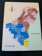 Houten Puzzel Nederland & België - 23 Stukjes, Ophalen, Gebruikt, 10 tot 50 stukjes, Van hout
