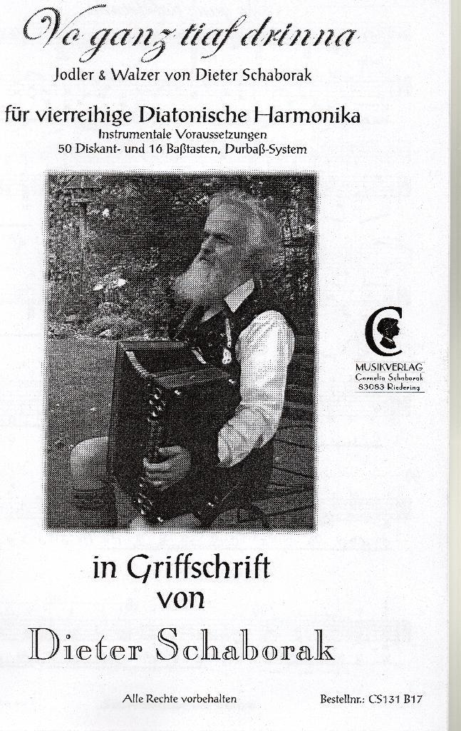 Griffschrift Ganz tiaf von drinna Schaborak met 2 CD's, Muziek en Instrumenten, Accordeons, Zo goed als nieuw, Knopaccordeon, Overige formaten