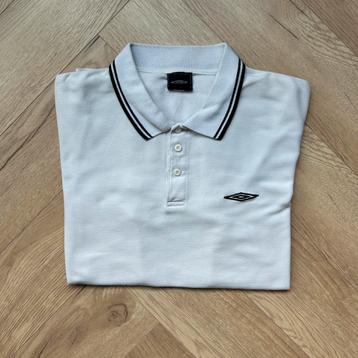 Vintage Umbro Polo | Maat XXL | Wit beschikbaar voor biedingen