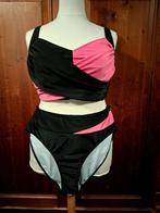 zwarte neon roze bikini maat 50-52, Ophalen of Verzenden, Nieuw, Overige kleuren, Lingerie of Zwemkleding