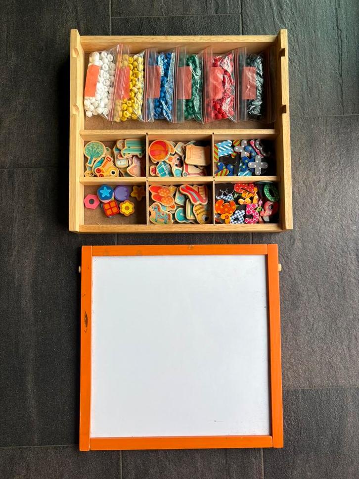 Magneetbord Hout/ mozaiek bord hout, Kinderen en Baby's, Speelgoed | Educatief en Creatief, Zo goed als nieuw, Ophalen of Verzenden