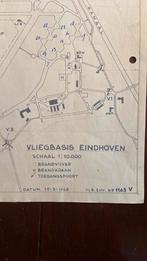 plattegrond vliegbasis Eindhoven 1968  314 sqn  315 sqn, Verzenden, Gebruikt, Overige typen