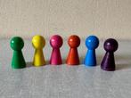 NIEUW 6 HOUTEN pionnen GROOT - GROTE PION, Een of twee spelers, Ophalen of Verzenden, Nieuw