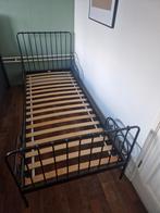 Minnen Meegroeibed IKEA - Zwart Metaal, Ophalen, 90 cm, Eenpersoons, Zwart