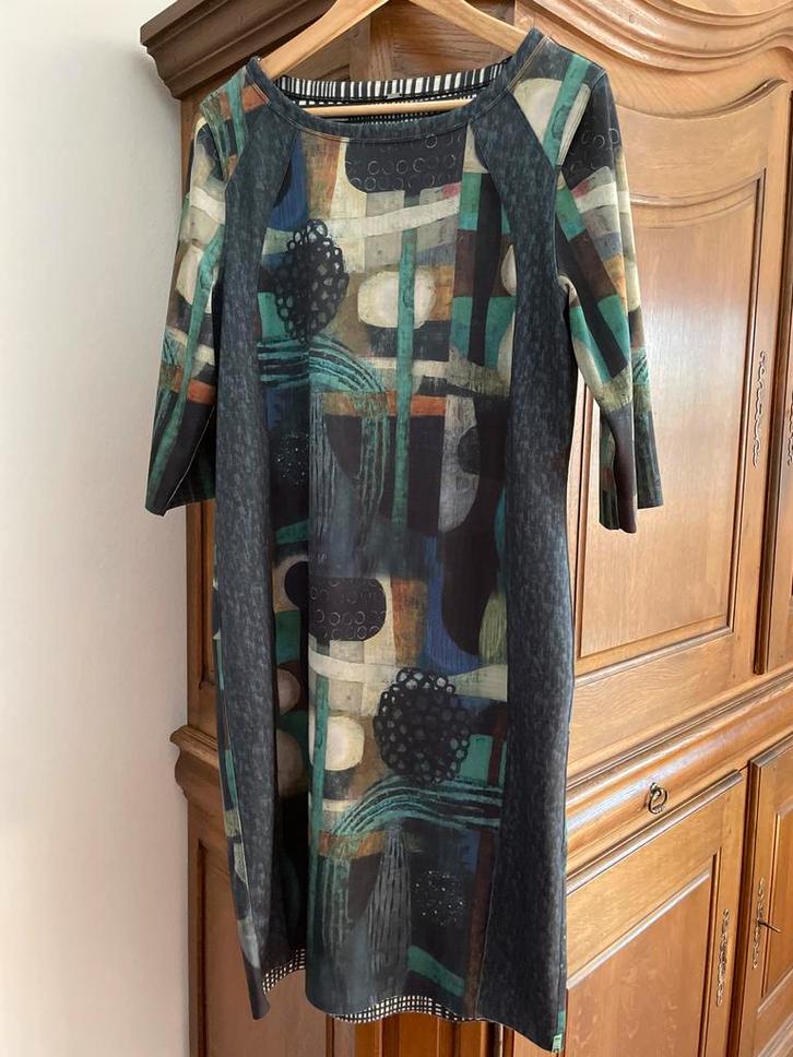 Lizzy&Coco Jurk met Abstract Patroon -   XL, Kleding | Dames, Jurken, Zo goed als nieuw, Maat 46/48 (XL) of groter, Overige kleuren