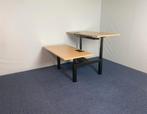Bench zit/sta bureau Gispen (elektrisch), 160 x 170 cm., Ophalen, In hoogte verstelbaar, Gebruikt, Stabureau
