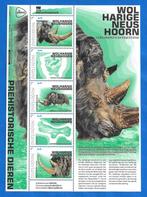 Prehistorische dieren, wolharige neushoorn (postzegelvel), Na 1940, Verzenden, Postfris