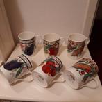 Set van 6 Crown Trent China mokken, Ophalen of Verzenden