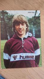 Jesper Olsen Ajax spelerskaart met handtekening., Verzenden, Zo goed als nieuw, Buitenlandse clubs, Spelerskaart