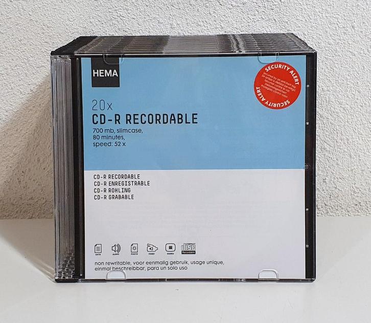 17 CD-R - HEMA (Nieuw), Computers en Software, Beschrijfbare discs, Nieuw, Cd, Ophalen of Verzenden