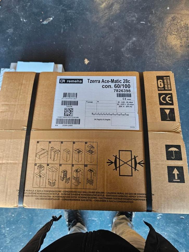 Nieuwe Remeha Tzerra Ace Matic CV-ketel, Doe-het-zelf en Verbouw, Verwarming en Radiatoren, Nieuw, Cv-ketel of Combi-ketel, 800 watt of meer