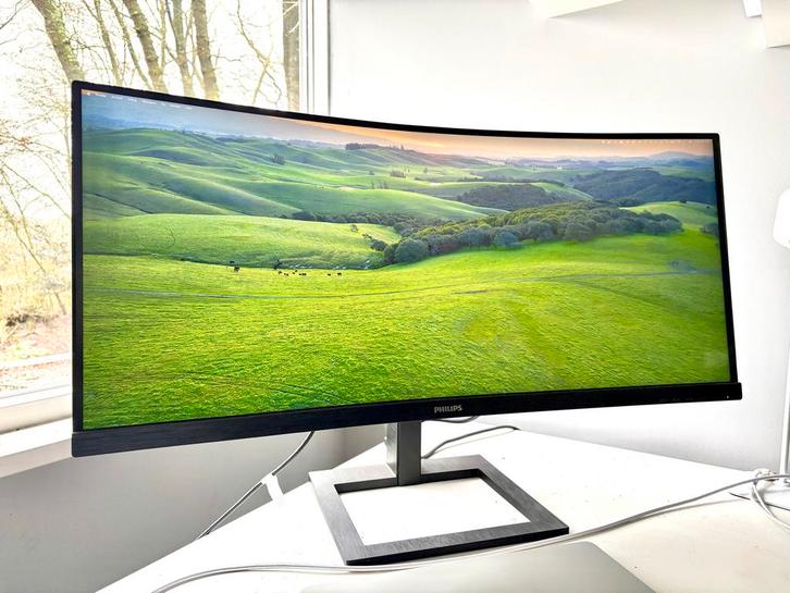 Philips 346E2CUAE/00 Ultrawide Monitor - 34 inch, Computers en Software, Monitoren, Zo goed als nieuw, 61 t/m 100 Hz, DisplayPort