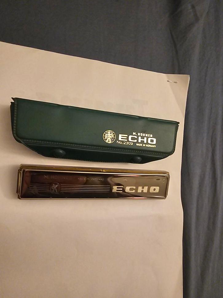 Hohner Echo Harmonica met Doos - Zo Goed Als Nieuw!, Verzamelen, Pennenverzamelingen, Ophalen of Verzenden