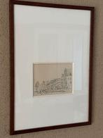 Tekening/Ets van Poppe Damave - Turfmarkt Haarlem, Ophalen