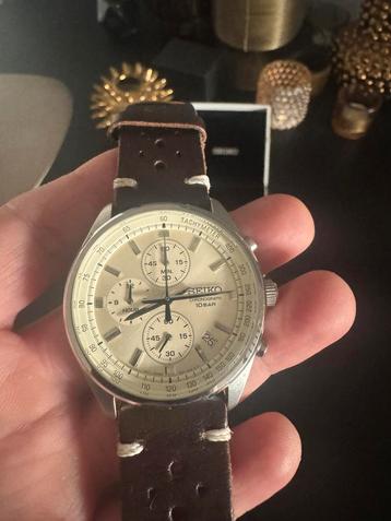 Seiko creme edition met stoere amrband beschikbaar voor biedingen