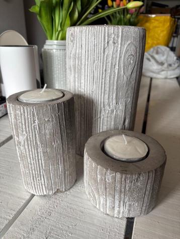 Waxinelichtjes houders beton xl beschikbaar voor biedingen