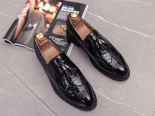 Zwarte heren lak loafers met kwastjes schoenen instappers, Kleding | Heren, Schoenen, Nieuw, Loafers, Zwart, Verzenden
